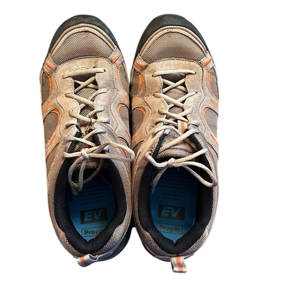 Propet Connelly Sneaker Shoe Brown Suede OrthoLite Orthotics Hiking Camp 10X(3E) - Picture 10 of 16